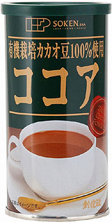 1100(翌々週)創健 有機栽培カカオ豆100%使用ココア(缶入) 80g