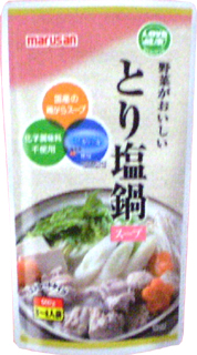 43388 マルサン 野菜がおいしいとり塩鍋スープ(ストレートタイプ) 600g