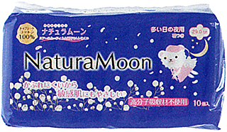 50613 G-Place ナチュラムーン・ナプキン夜用（羽付）29cm 10個