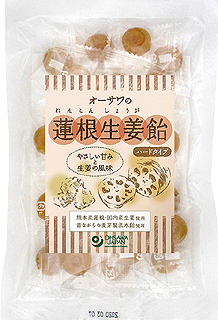 59532 オーサワ オーサワの蓮根生姜飴(ハードタイプ) 80g