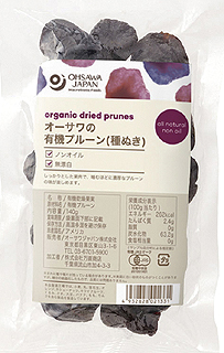38220 オーサワ オーサワの有機プルーン（種ぬき） 140g