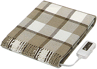 43625 直送 ゼンケン 電気ひざかけ(ブラウン)ZR-50LT 1枚