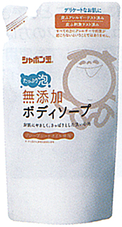 45308 シャボン玉 無添加ボディソープ たっぷり泡 詰替用 470ml