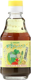 46022 ヒカリ 国産なたね油使用・野菜ドレッシング 200ml