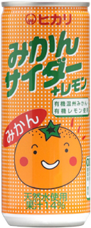46034 ヒカリ 有機みかんサイダー＋レモン　250ml×6　 1組