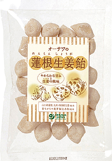 59531 オーサワ オーサワの蓮根生姜飴(切飴) 100g