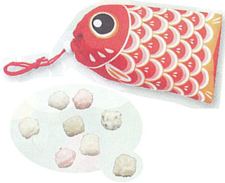 34190 松本製菓 こいのぼり〈赤〉あられ 30g