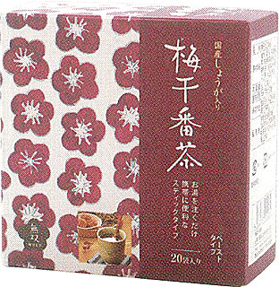 43794 無双本舗 国産生姜入り・梅干番茶スティック　8g×20 1個