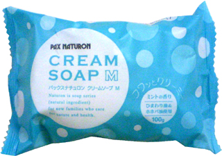 44219 パックス ナチュロン　クリームソープM　微香性(ミント) 100g