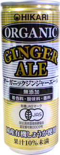 46013 ヒカリ オーガニック  ジンジャーエール　250ml×6 1組