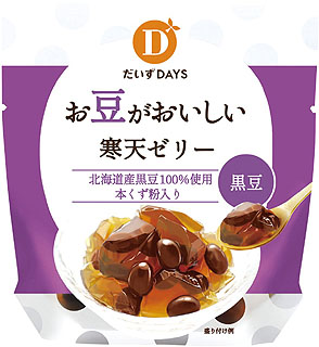 53942 ダイズデイズ お豆がおいしい寒天ゼリー　黒豆 110g