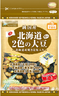 54678 ノースカラーズ 純国産　北海道2色の煎り大豆 65g
