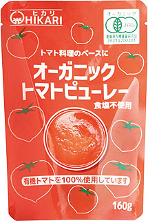 61787 ヒカリ オーガニック　トマトピューレー 160g