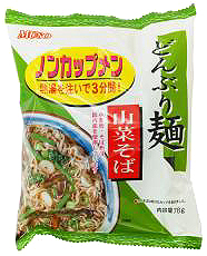34409 トーエー どんぶり麺　山菜そば　78g×4個 1組