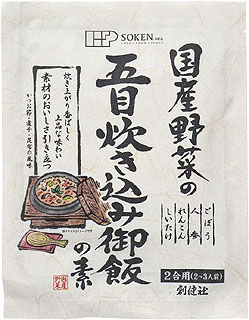 42388（翌々週）創健 国産野菜の五目炊込御飯の素（2合用） 150g