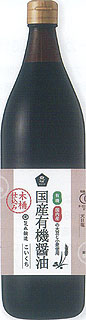 61564 ムソー 木桶仕込み 国産有機 濃口醤油 900ml